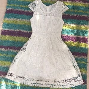 White Lace Sunday Dress